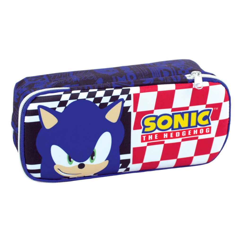 Sonic the Hedgehog Classic 2-Fach Federmäppchen für Kinder – 26 x 6 x 10 cm