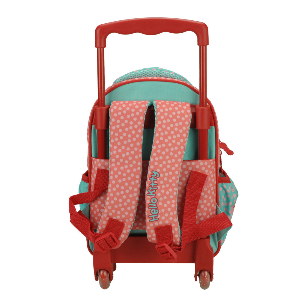Sac à dos maternelle à roulettes Hello Kitty pour enfants – 30 x 25 x 15 cm