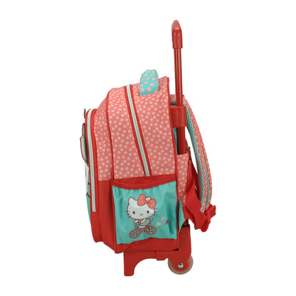 Sac à dos maternelle à roulettes Hello Kitty pour enfants – 30 x 25 x 15 cm