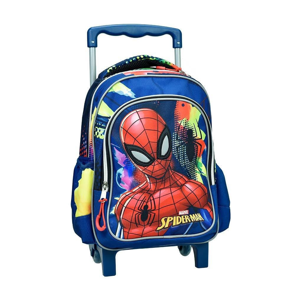 Spiderman Splotch rollender Kindergartenrucksack für Kinder – 30 x 25 x 15 cm