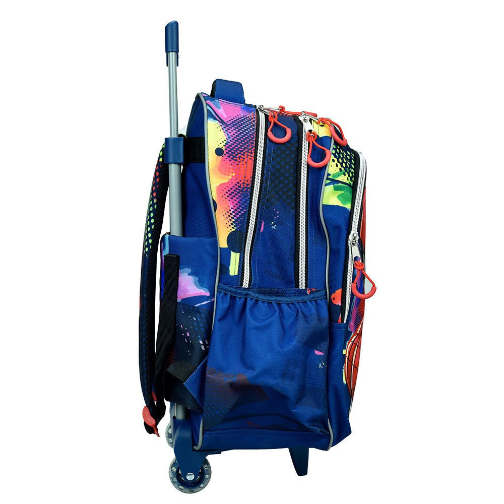 Spiderman Splotch Rucksack- für die Schule 46 cm Schultasche mit Rollen für Kinder – 46 × 35 × 20 cm