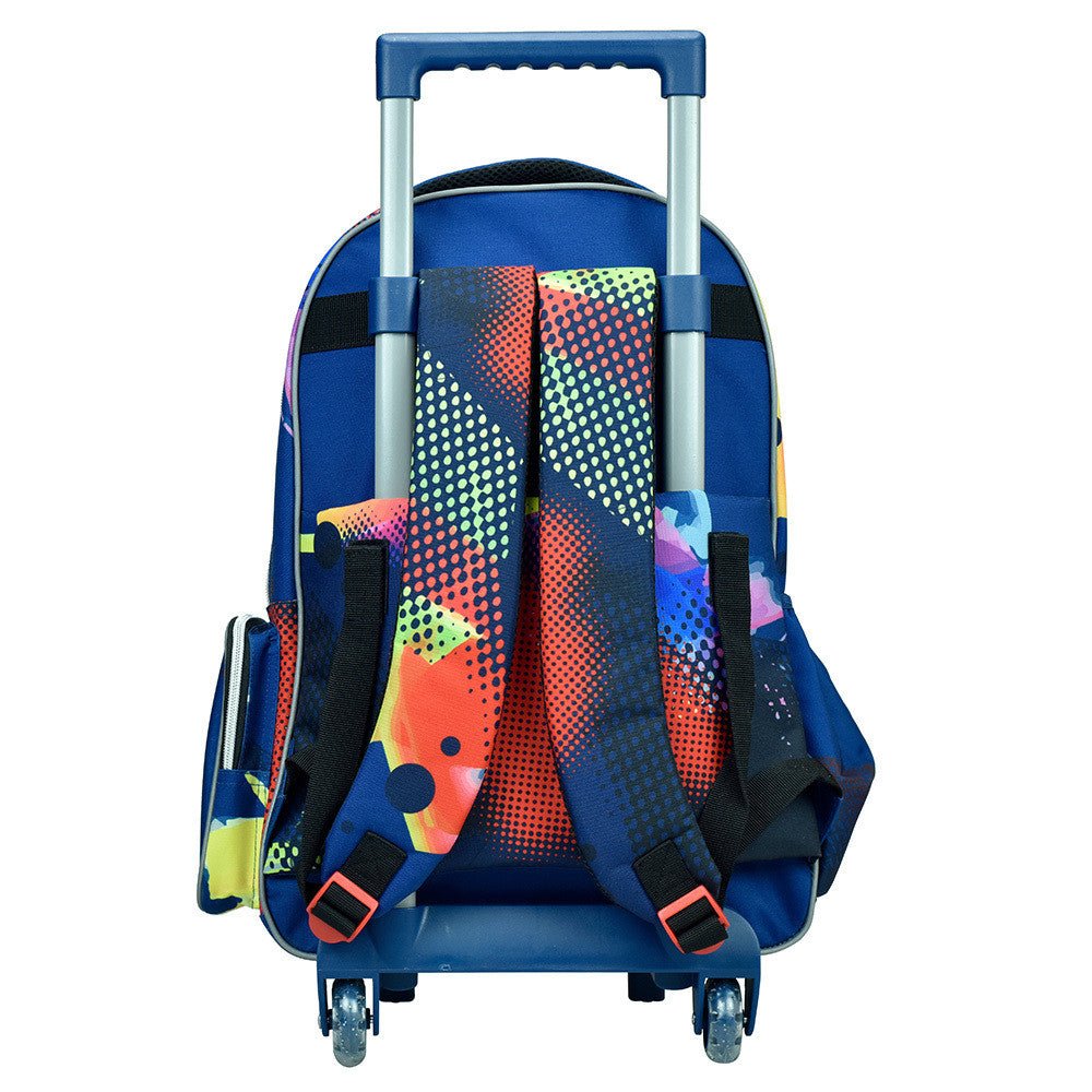 Spiderman Splotch Rucksack- für die Schule 46 cm Schultasche mit Rollen für Kinder – 46 × 35 × 20 cm