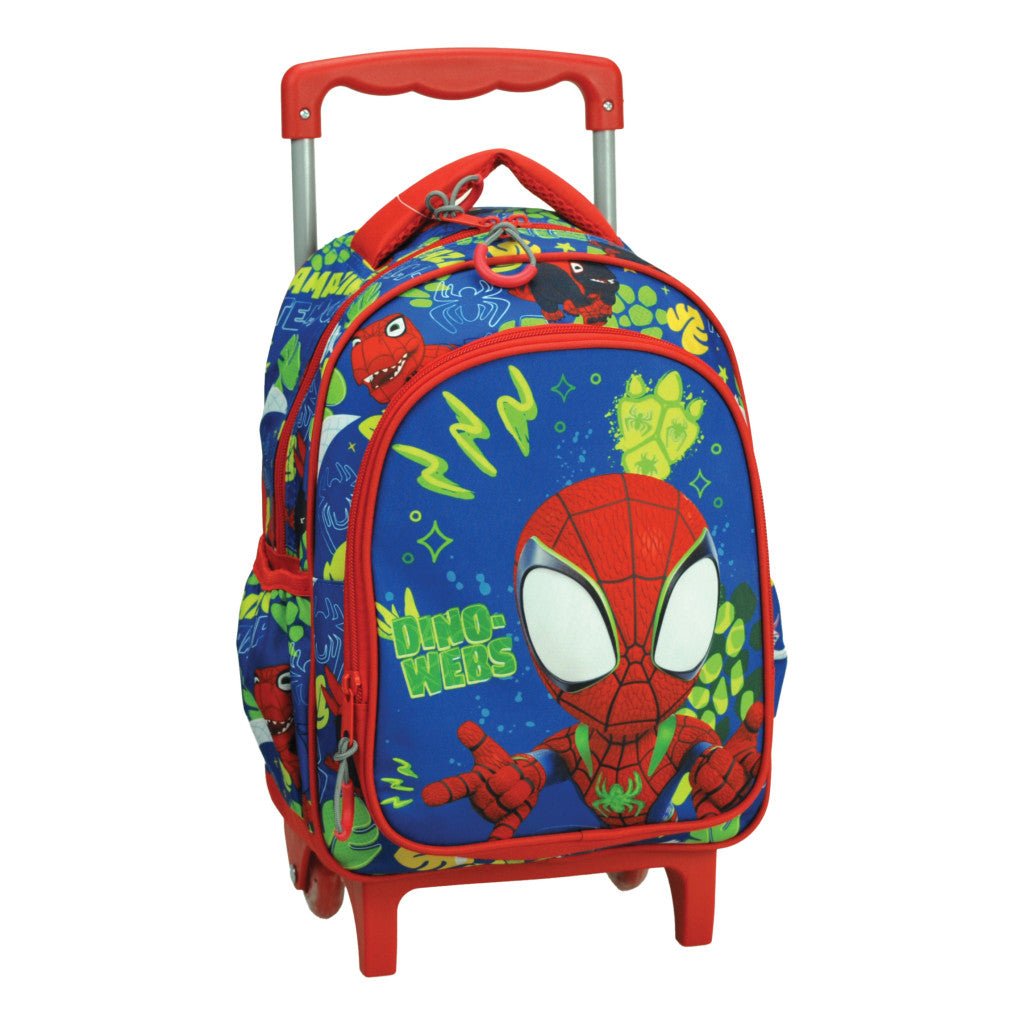Spiderman Spidey Dino-Webs rollender Kindergartenrucksack für Kinder – 30 x 25 x 15 cm
