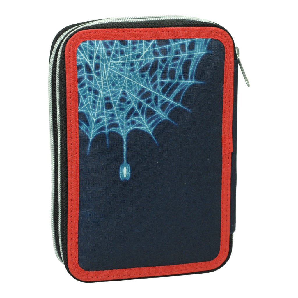 Spiderman Frame Zweistöckiges befülltes Federmäppchen für Kinder – 13 x 20 x 7 cm