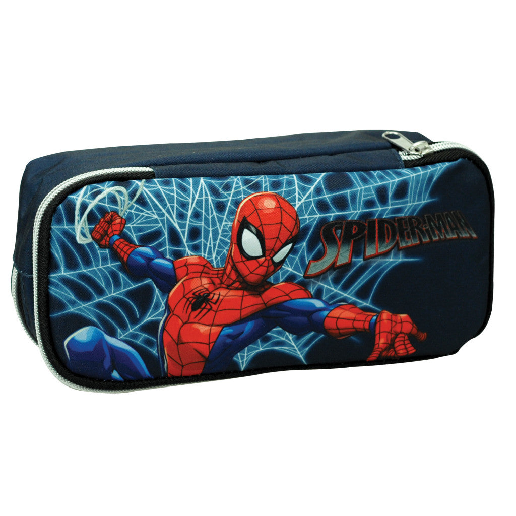 Spiderman Frame mit 2 Fächern Federmäppchen für Kinder – 26 x 6 x 10 cm
