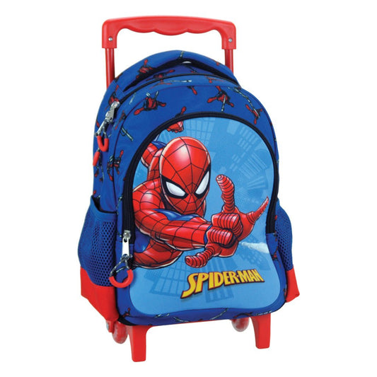 Spiderman Evergreen rollender Kindergartenrucksack für Kinder – 30 x 25 x 15 cm
