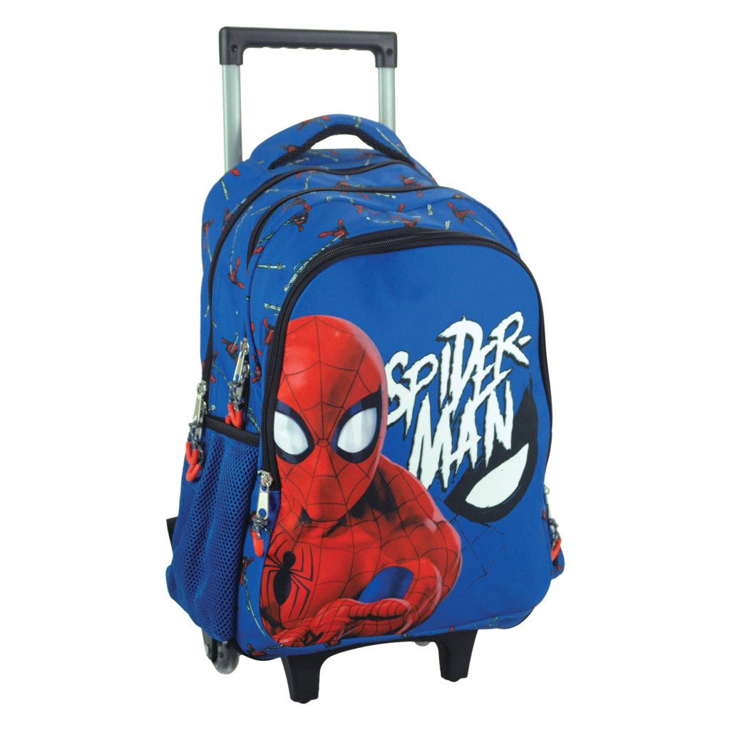Spiderman Evergreen Rollschulranzen, Tasche 46 cm Schultasche mit Rollen für Kinder – 46 × 35 × 20 cm