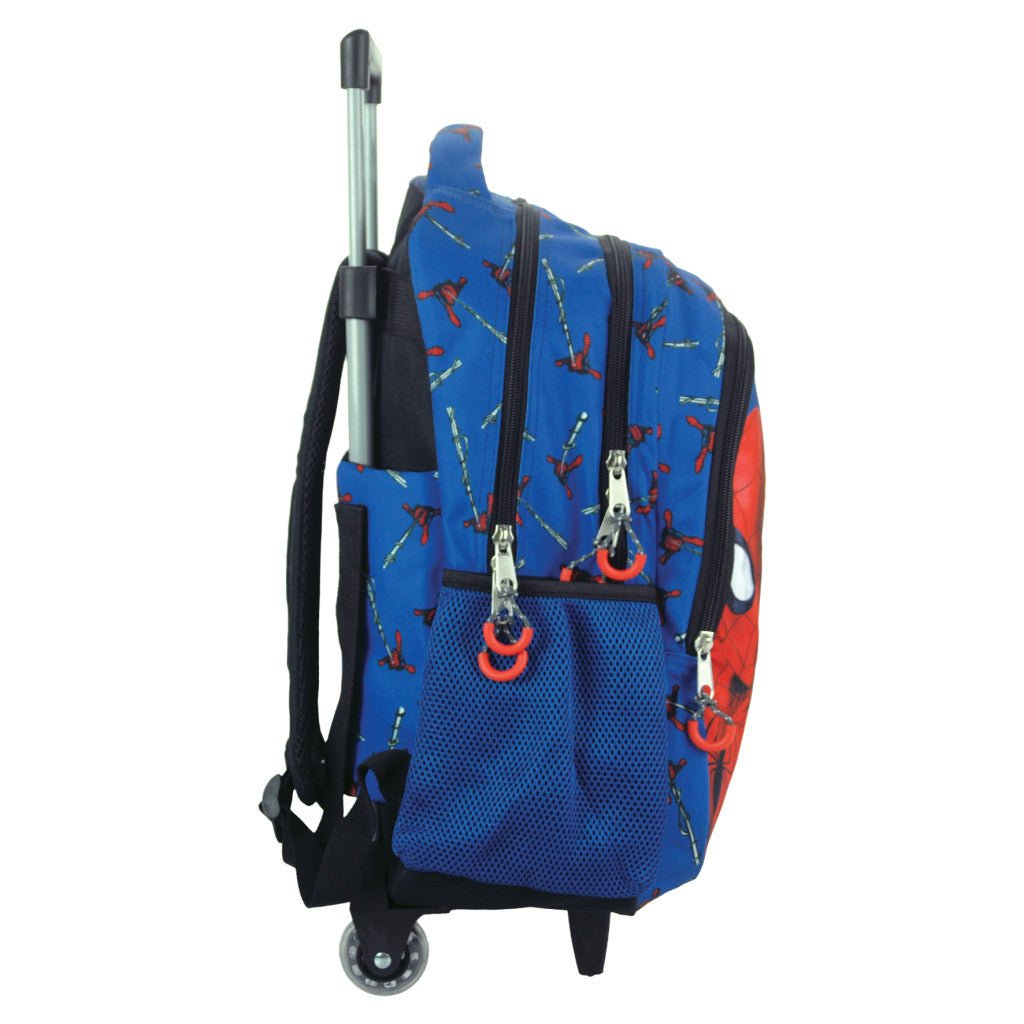 Spiderman Evergreen Rollschulranzen, Tasche 46 cm Schultasche mit Rollen für Kinder – 46 × 35 × 20 cm