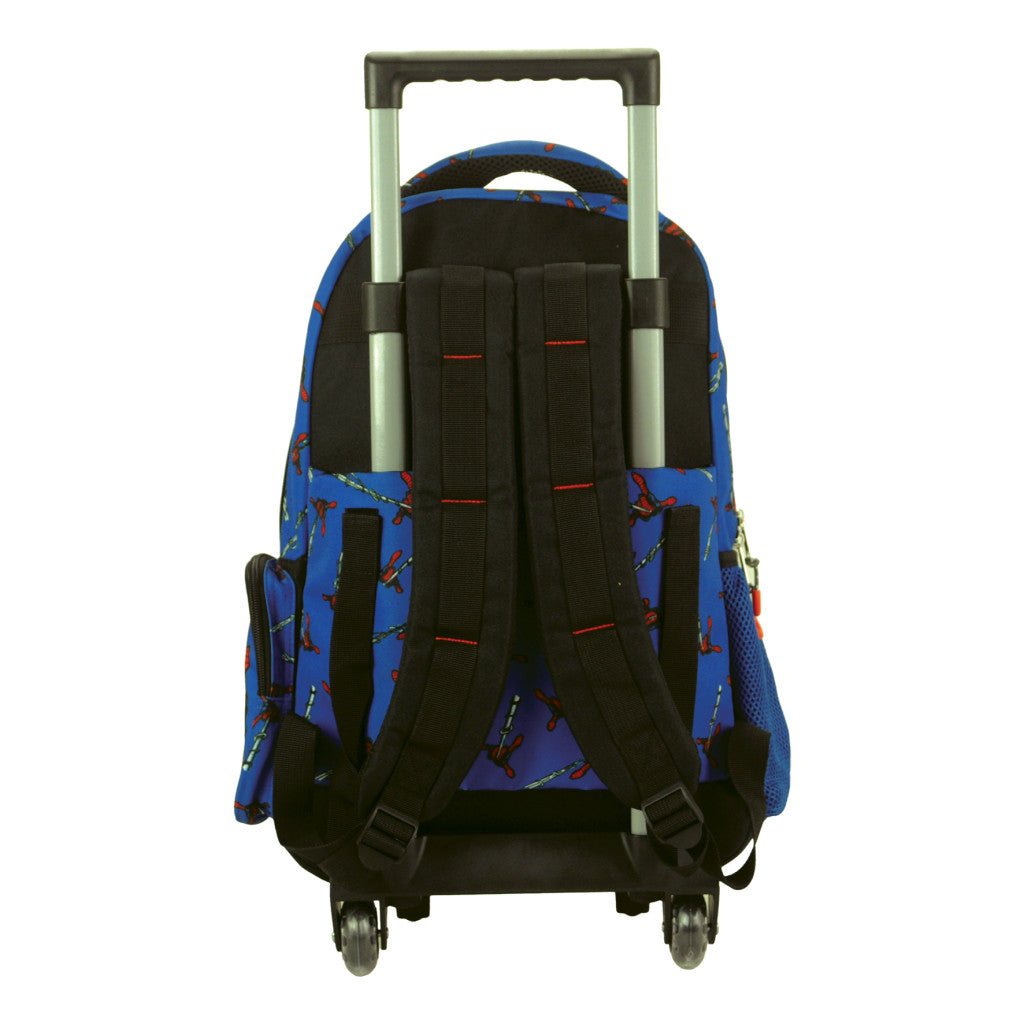 Spiderman Evergreen Rollschulranzen, Tasche 46 cm Schultasche mit Rollen für Kinder – 46 × 35 × 20 cm