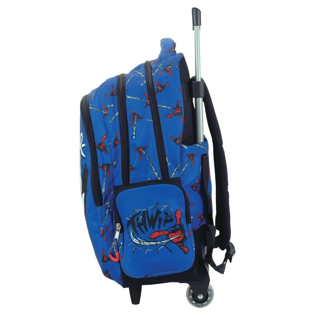 Spiderman Evergreen Rollschulranzen, Tasche 46 cm Schultasche mit Rollen für Kinder – 46 × 35 × 20 cm