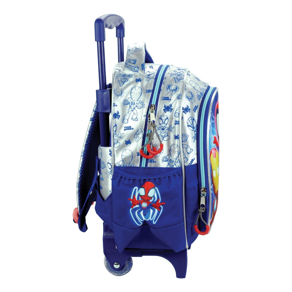 Spiderman Spidey Glow Rollender Kindergartenrucksack für Kinder – 30 x 25 x 15 cm