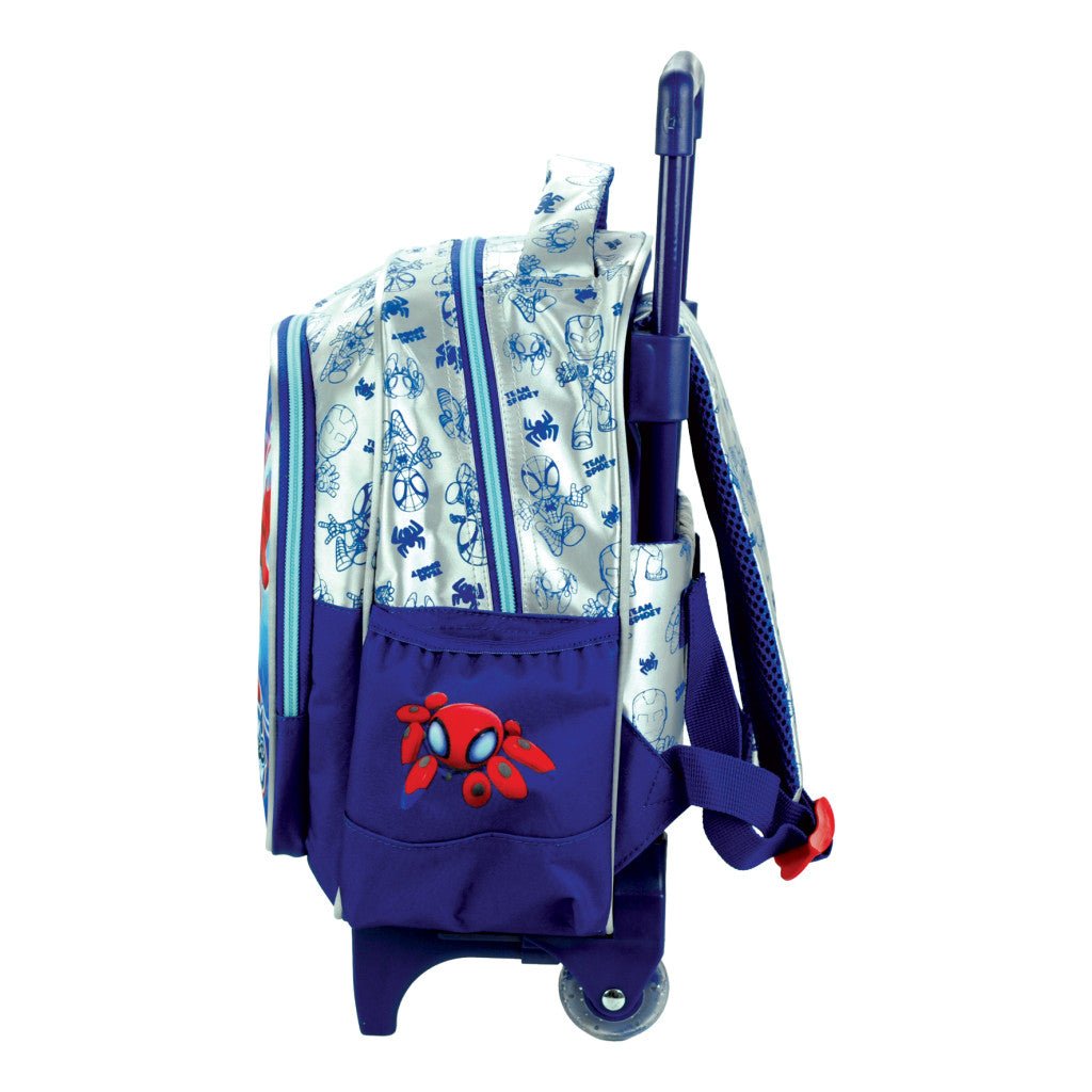 Spiderman Spidey Glow Rollender Kindergartenrucksack für Kinder – 30 x 25 x 15 cm