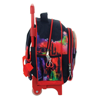 Spiderman Global rollender , mit Maske Kindergartenrucksack für Kinder – 30 x 25 x 15 cm