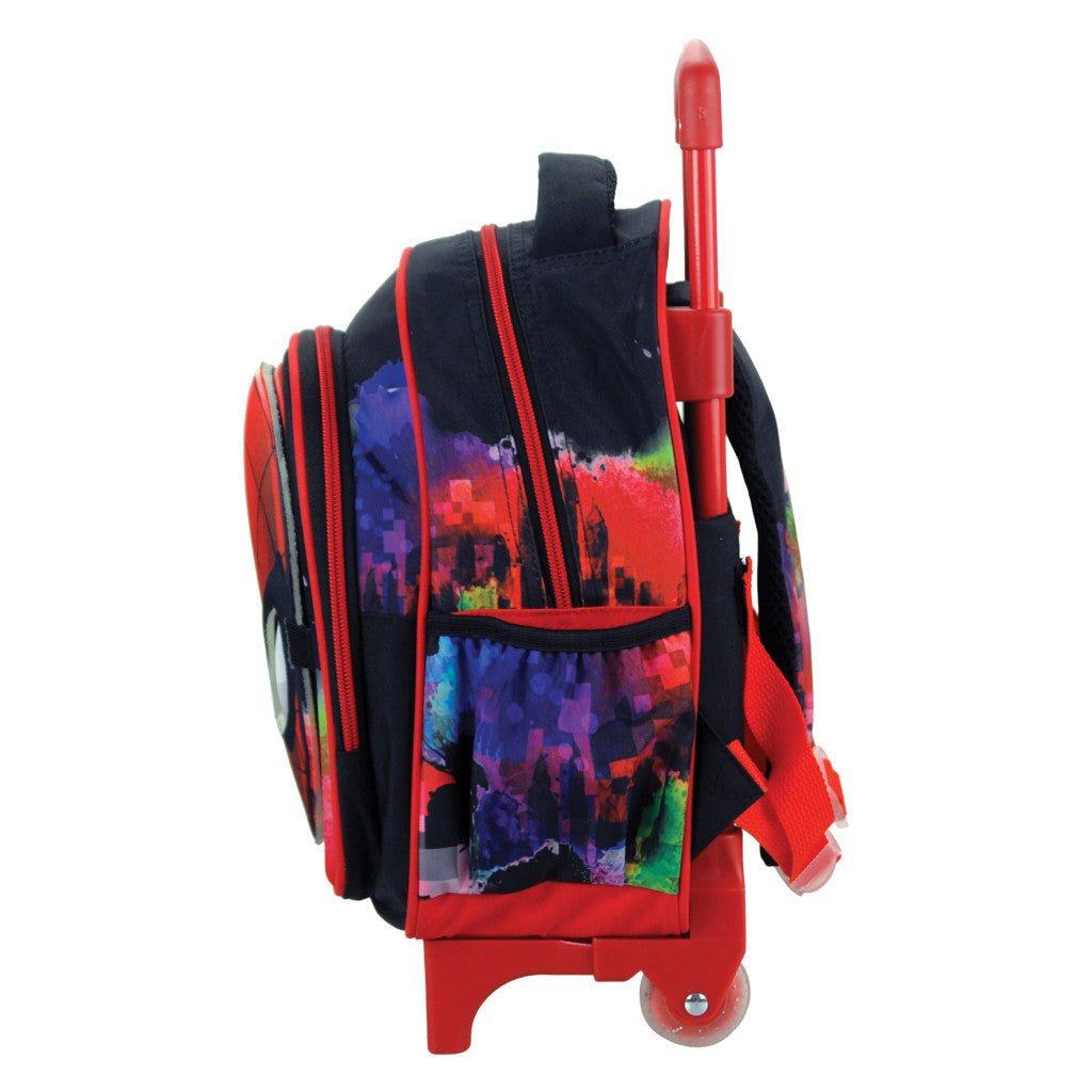 Spiderman Global rollender , mit Maske Kindergartenrucksack für Kinder – 30 x 25 x 15 cm