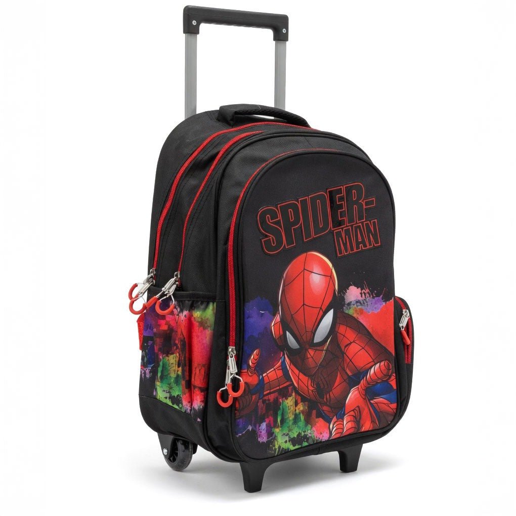 Spiderman Global Rollender , Tasche 46 cm Schultasche mit Rollen für Kinder – 46 × 35 × 20 cm