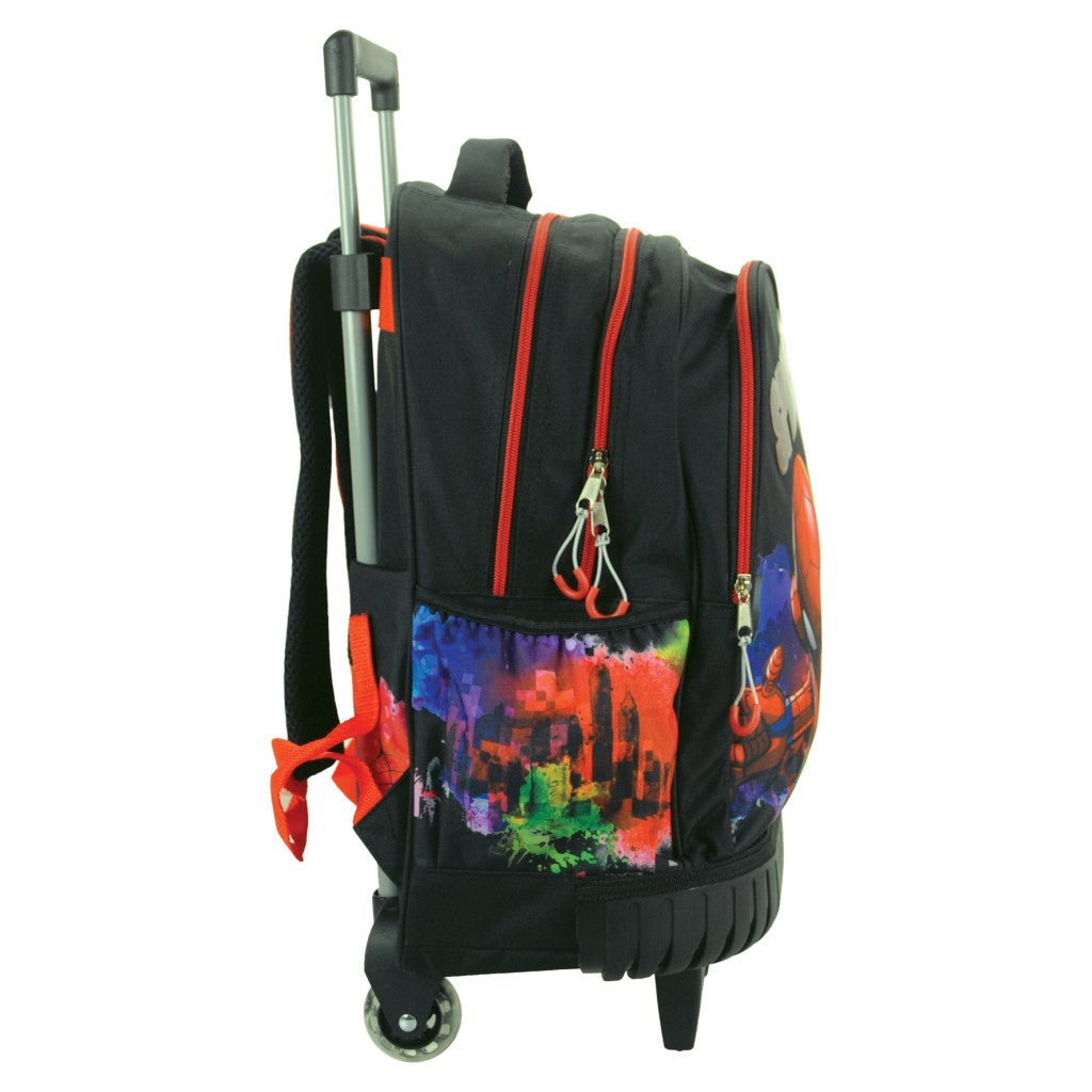 Spiderman Global Premium Rollschulranzen, 42 cm Schultasche mit Rollen für Kinder – 42 × 32 × 20 cm