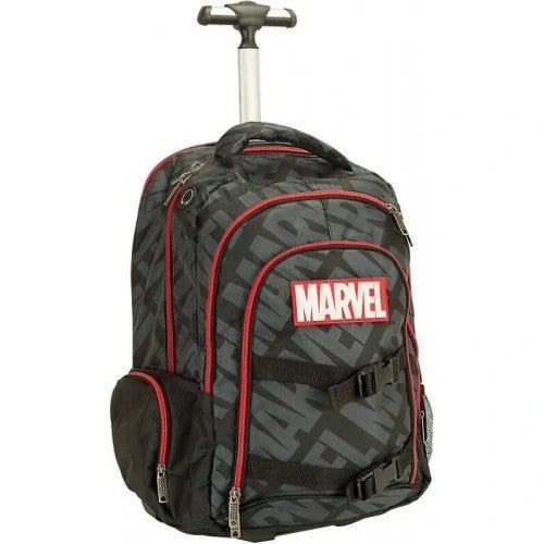 Avengers Black Marvel Rollrucksack, Tasche 46 cm Schultasche mit Rollen für Kinder – 46 × 35 × 20 cm