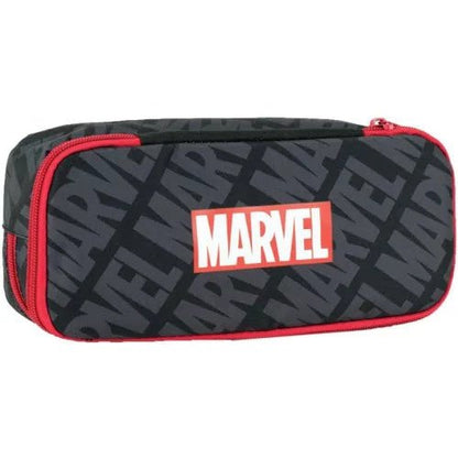 Avengers Black Marvel Federmäppchen für Kinder – 26 x 6 x 10 cm