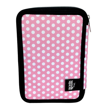 Trousse 2 compartiments garnie Disney Minnie Pretty in Pink pour enfants – 13 x 20 x 7 cm