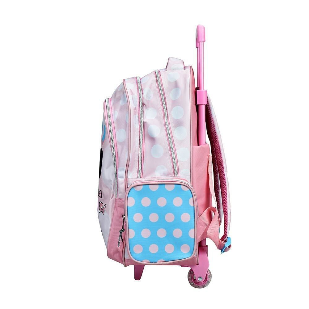 Disney Minnie Joy rollender Schulrucksack, 46 cm Tasche Schultasche mit Rollen für Kinder – 46 × 35 × 20 cm