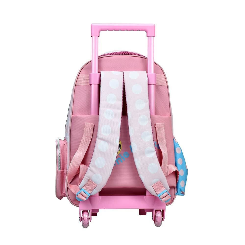 Disney Minnie Joy rollender Schulrucksack, 46 cm Tasche Schultasche mit Rollen für Kinder – 46 × 35 × 20 cm
