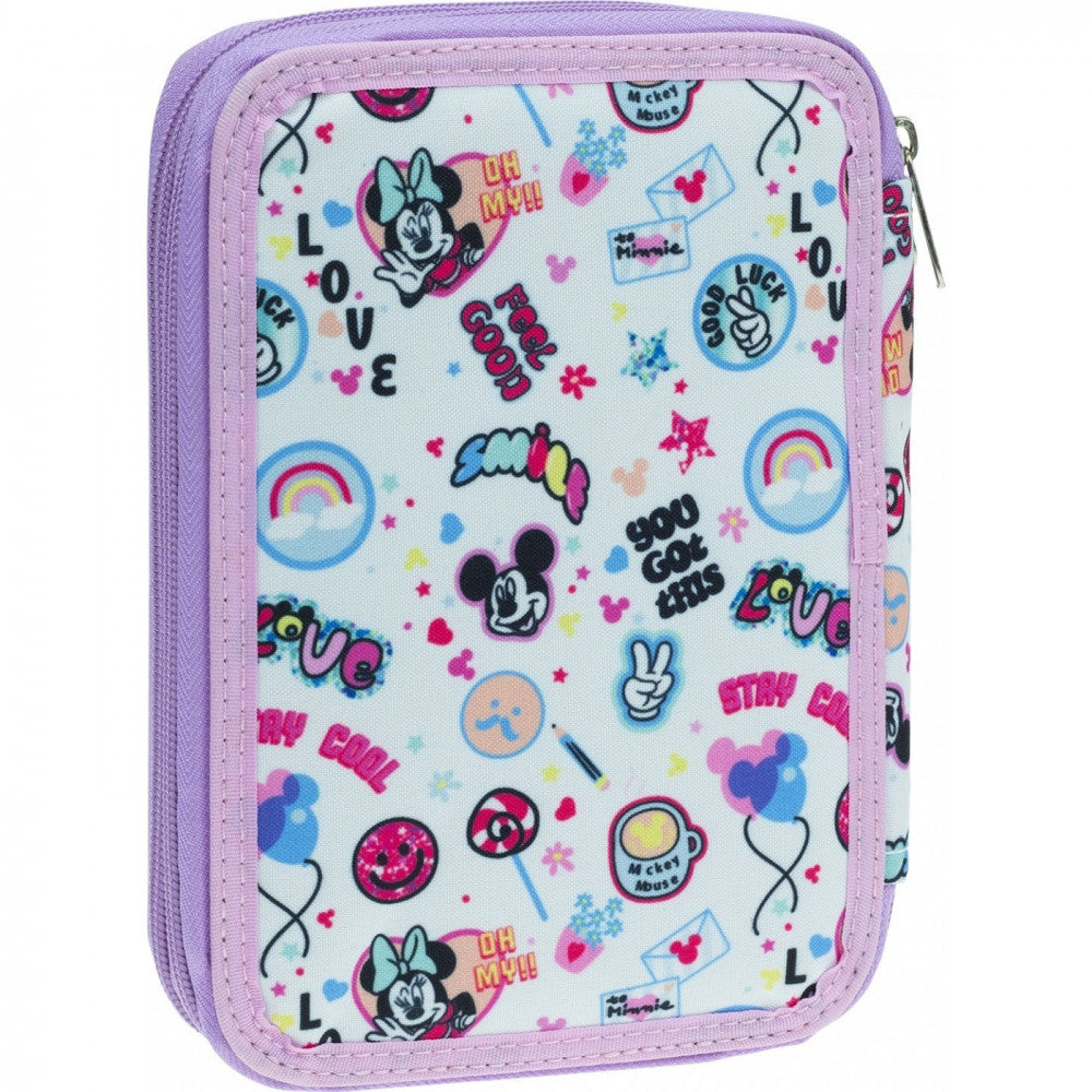 Disney Minnie Smiles, 2-Tier Pencil Case for Kids - 13 x 20 x 7 cm