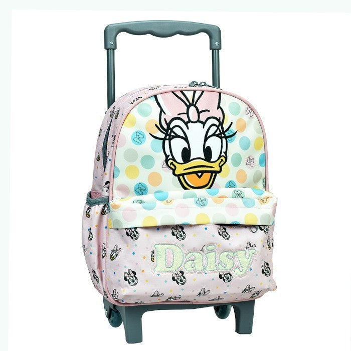 Sac à dos maternelle à roulettes Disney Daisy pour enfants – 30 x 25 x 15 cm