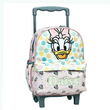 Sac à dos maternelle à roulettes Disney Daisy pour enfants – 30 x 25 x 15 cm