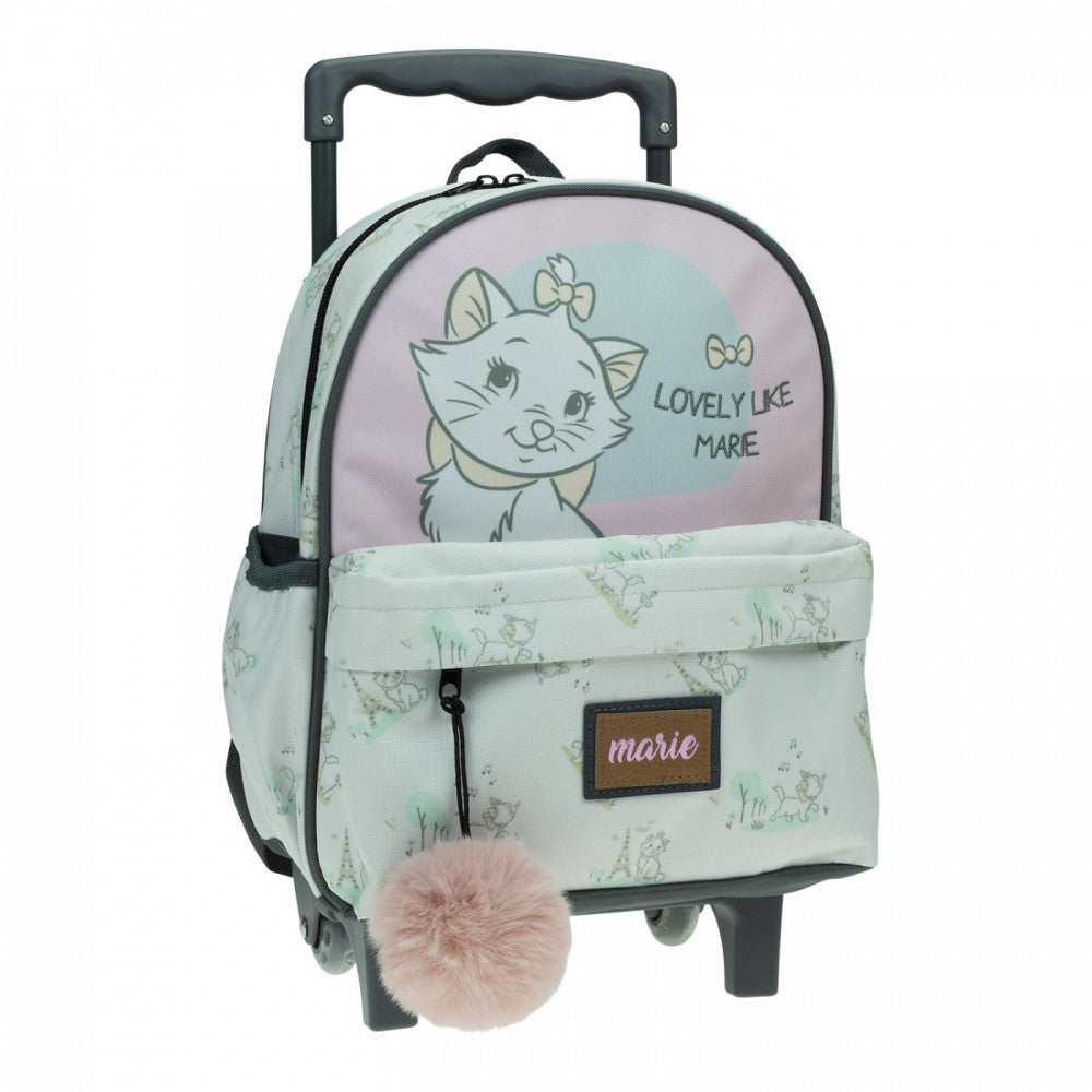 Disney Marie Lovely rollender Katzenkindergartenrucksack Kindergartenrucksack für Kinder – 30 x 25 x 15 cm