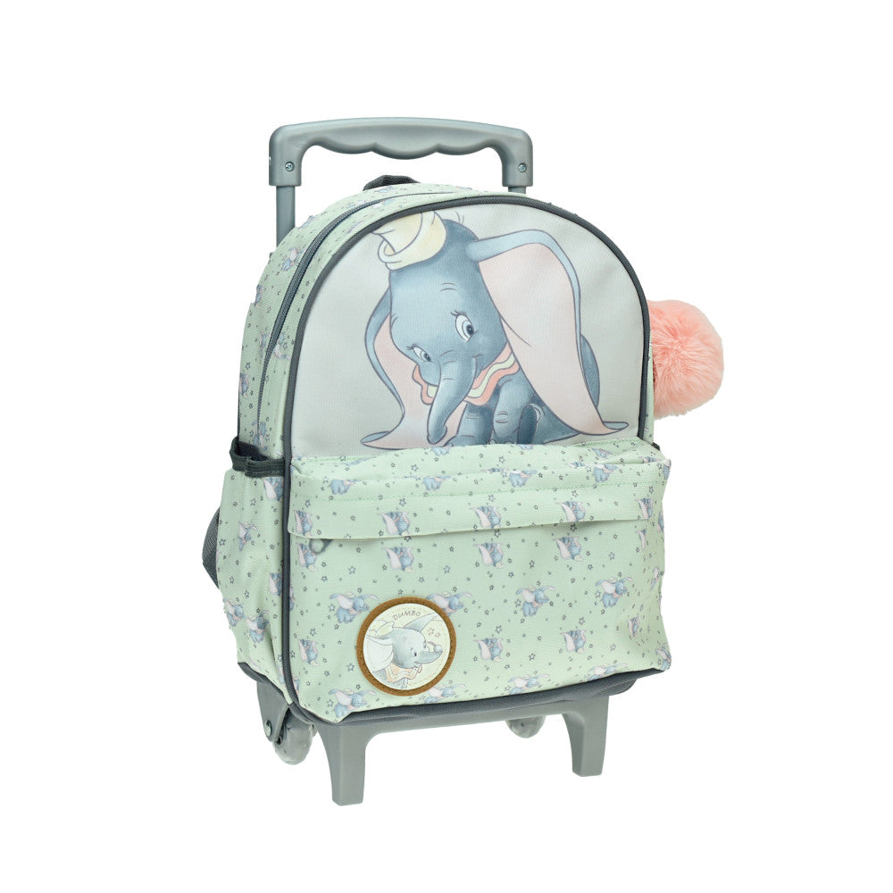 Disney Dumbo Fly Disney Dumbo rollender Kindergartenrucksack für Kinder – 30 x 25 x 15 cm