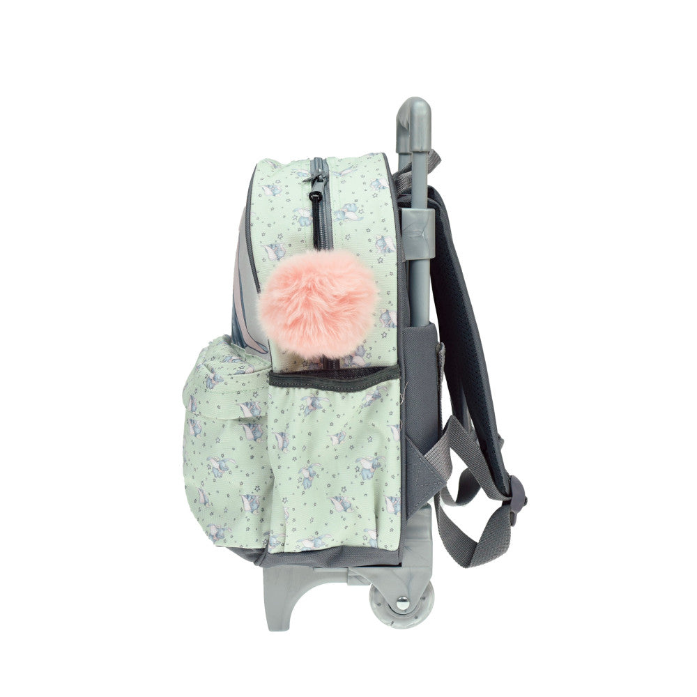 Disney Dumbo Fly Disney Dumbo rollender Kindergartenrucksack für Kinder – 30 x 25 x 15 cm