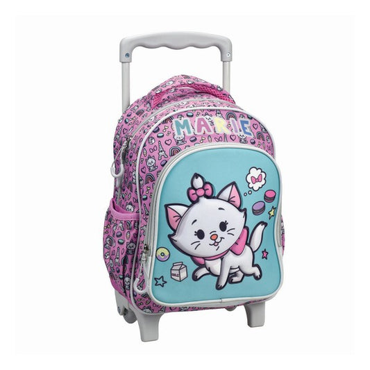 Disney Marie Dreams Sac à Dos de Maternelle Roulant pour Enfants – 30 x 25 x 15 cm
