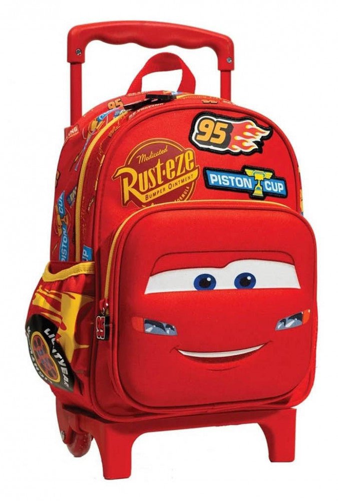 Disney Cars Piston Cup rollender Kindergartenrucksack für Kinder – 30 x 25 x 15 cm
