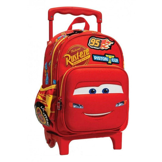 Disney Cars Piston Cup rollender Kindergartenrucksack für Kinder – 30 x 25 x 15 cm