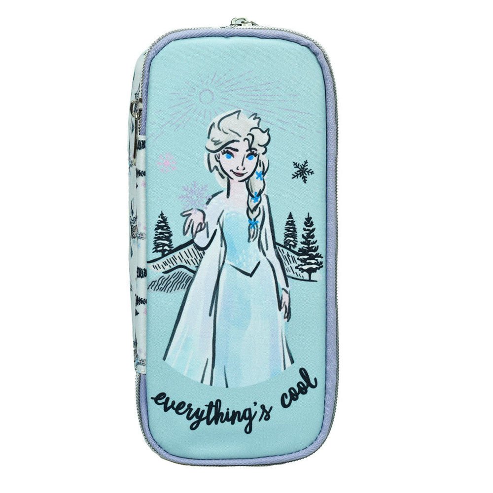 Disney Eiskönigin Adventure mit 2 Fächern Federmäppchen für Kinder – 26 x 6 x 10 cm