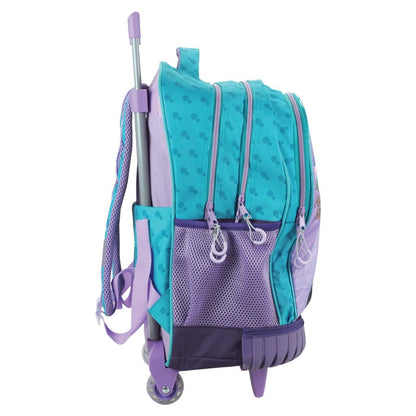 Disney Eiskönigin Modern Magic Premium Rollenschulrucksack, 42 cm Schultasche mit Rollen für Kinder – 42 × 32 × 20 cm