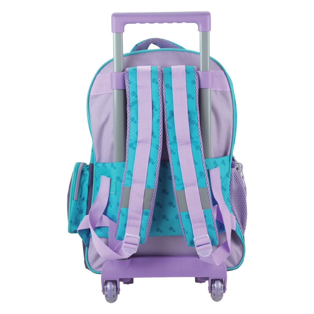 Disney Eiskönigin Modern Magic Premium Rollenschulrucksack, 42 cm Schultasche mit Rollen für Kinder – 42 × 32 × 20 cm