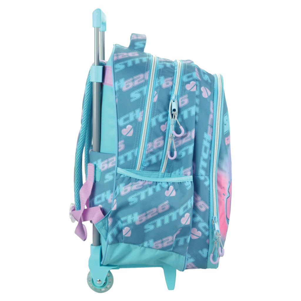 Disney Lilo und Stitch Brush It Out Rollkoffer , Tasche 46 cm Schultasche mit Rollen für Kinder – 46 × 35 × 20 cm