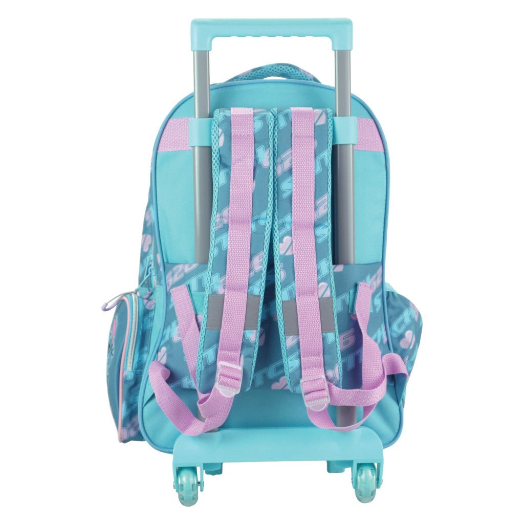 Disney Lilo und Stitch Brush It Out Rollkoffer , Tasche 46 cm Schultasche mit Rollen für Kinder – 46 × 35 × 20 cm