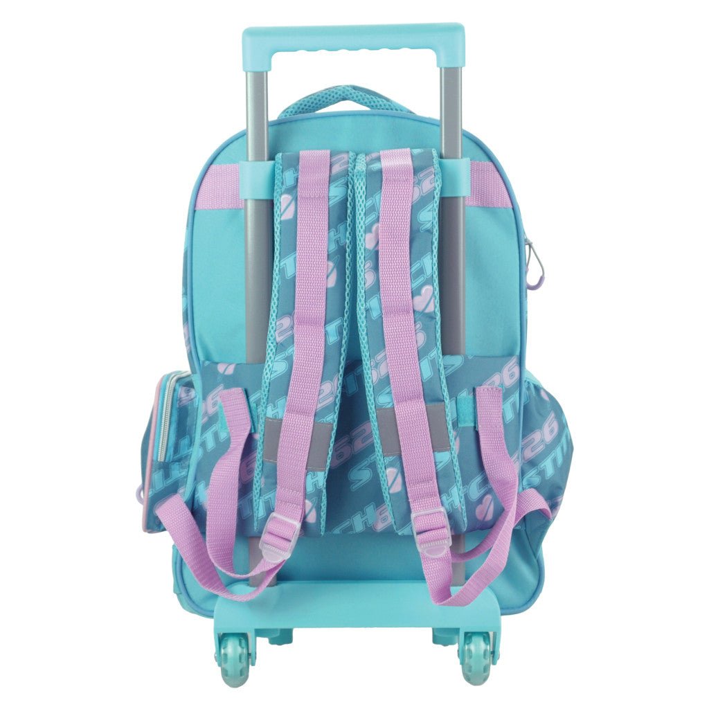 Disney Lilo und Stitch Brush It Out Premium Rollrucksack, 46 cm Schultasche mit Rollen für Kinder – 46 × 35 × 20 cm