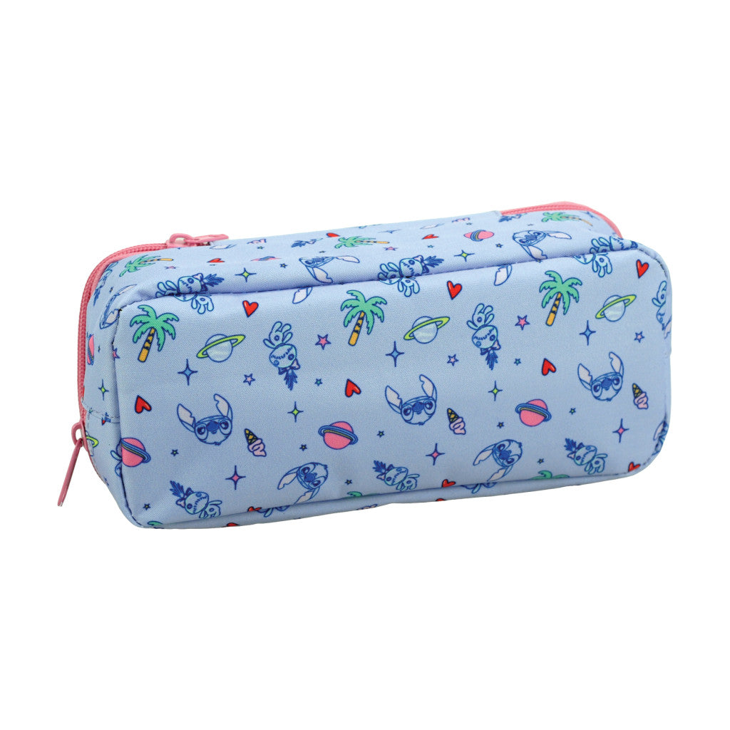 Disney Lilo und Stitch Scrapbook mit 2 Fächern Federmäppchen für Kinder – 26 x 6 x 10 cm