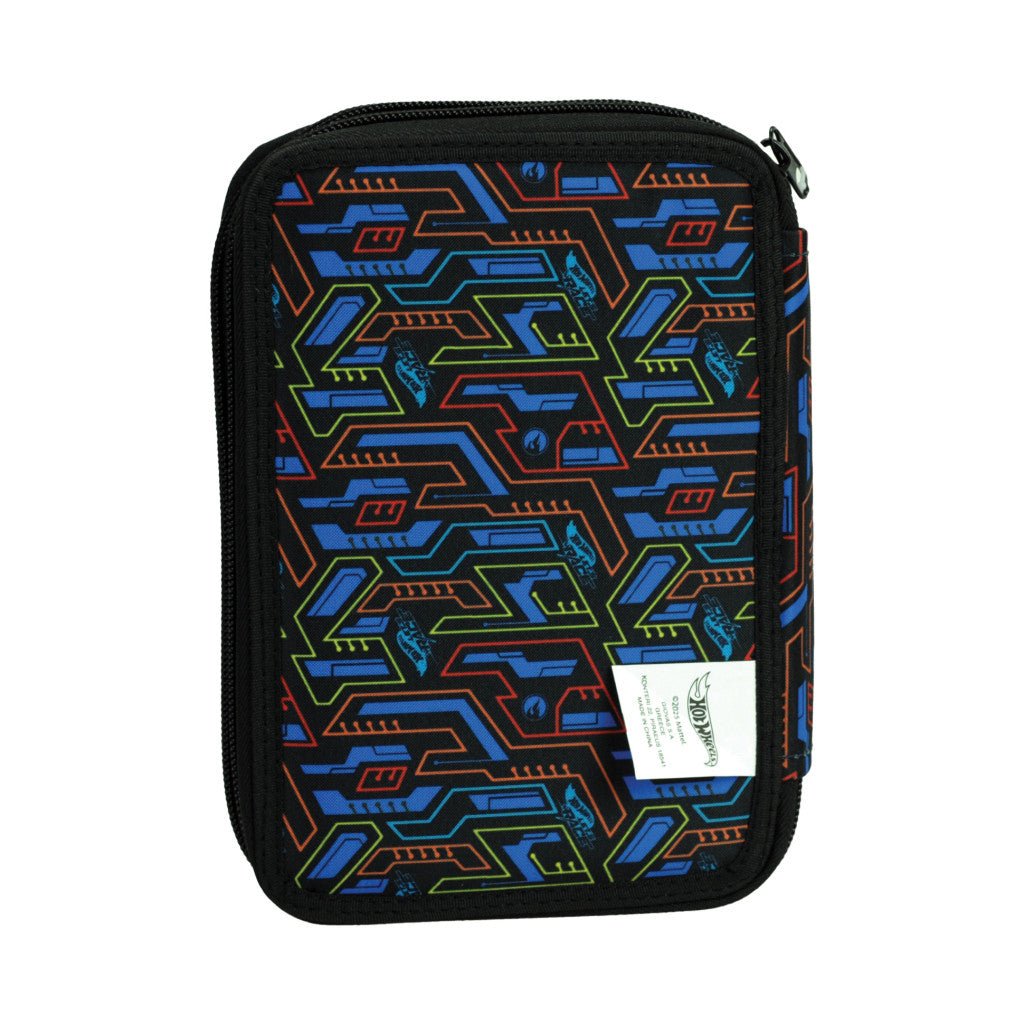 Hot Wheels Activate zweistöckiges Federmäppchen für Kinder – 13 x 20 x 7 cm
