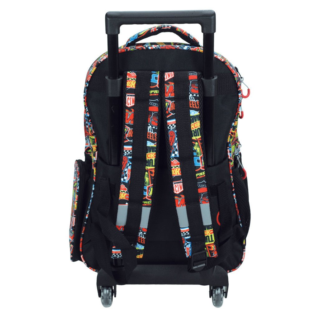 Hot Wheels Race to Win rollende , Tasche 46 cm Schultasche mit Rollen für Kinder – 46 × 35 × 20 cm