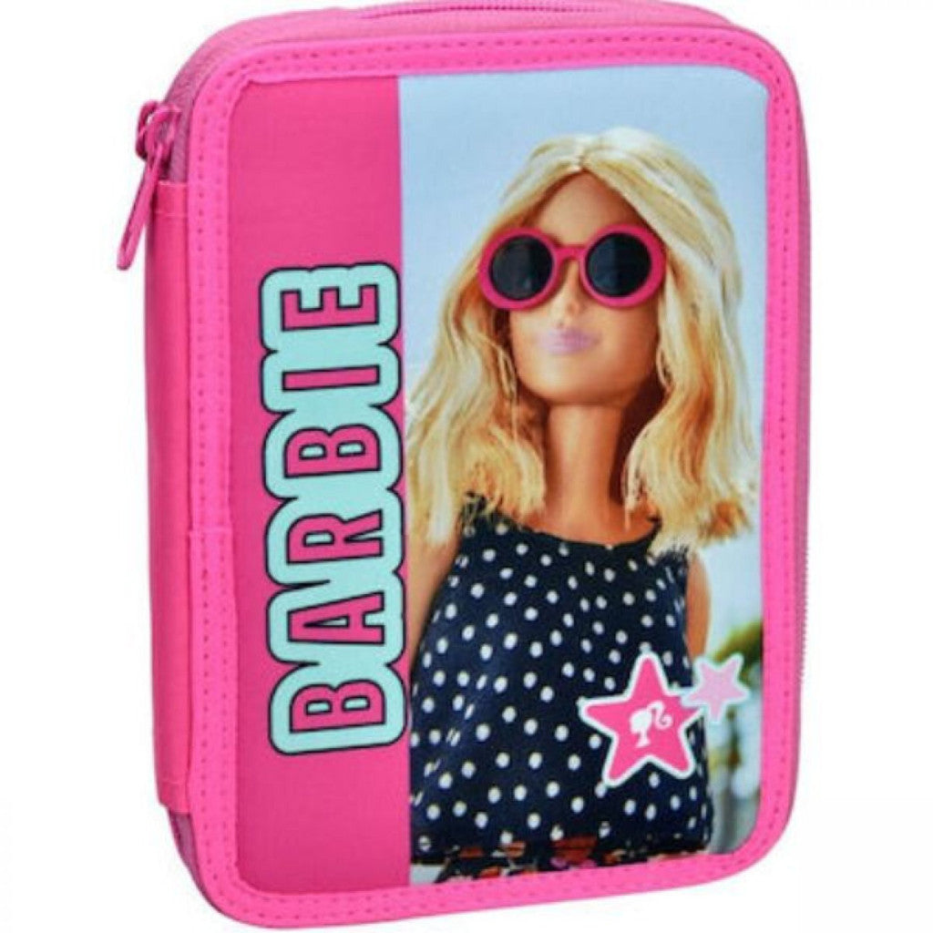 Barbie Summer Pencil Case for Kids - 13 x 20 x 7 cm