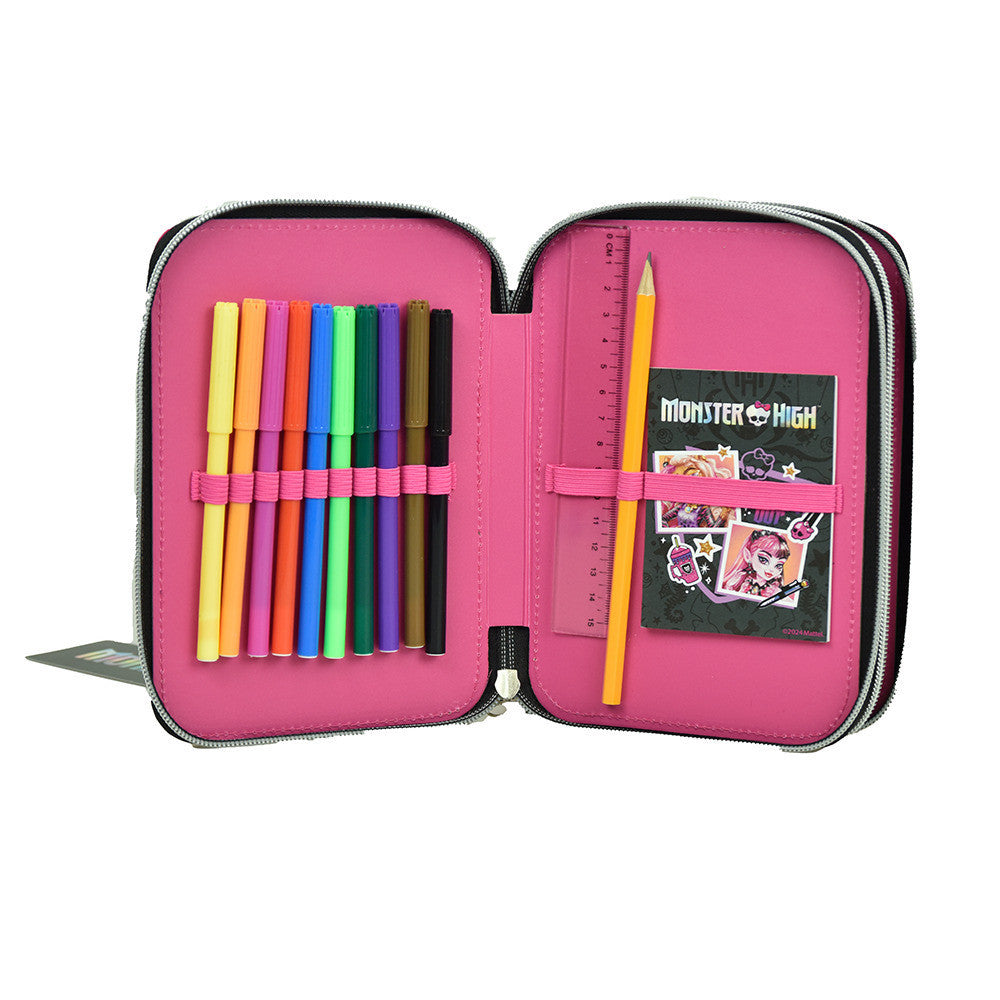 Barbie Summer Pencil Case for Kids - 13 x 20 x 7 cm