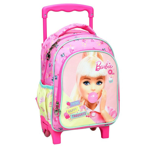 Sac à dos trolley maternelle Barbie Happy Thoughts pour enfant – 30 x 25 x 15 cm