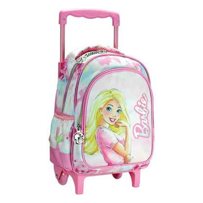 Sac à dos maternelle à roulettes Barbie Paints pour enfants – 30 x 25 x 15 cm