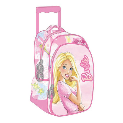 Sac à dos maternelle à roulettes Barbie Paints pour enfants – 30 x 25 x 15 cm