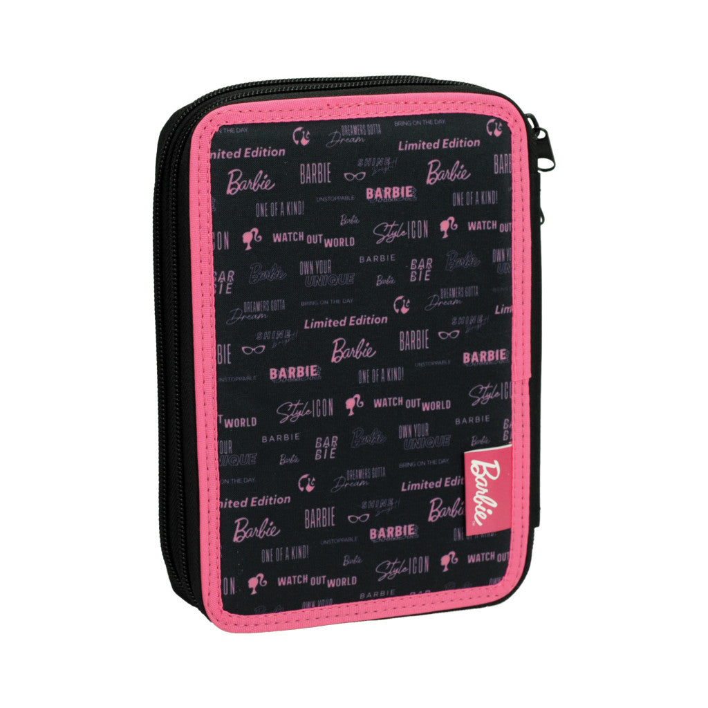 Trousse à deux compartiments Barbie Shine Bright pour enfants – 13 x 20 x 7 cm