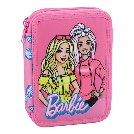 Barbie Pink Vibes Pencil Case for Kids – 12.5 x 19.5 x 4.5 cm